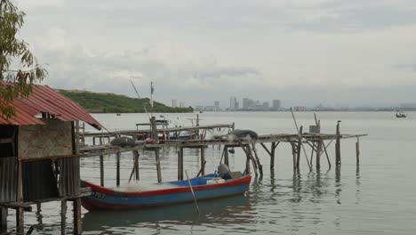 fisherman village, jetty, port, habour in penang island