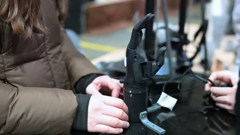 in kyiv, ukraine, superhumans ngo demonstrates advanced prosthetic technology. it delivers improved lives and healing for soldiers and citizens impacted by conflict-related limb loss.