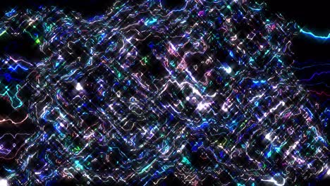 hermoso caleidoscopio abstracto que brilla, una luz radiante que regula los movimientos sutiles