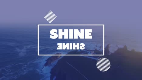 Animation-of-shine-text-over-view-of-see