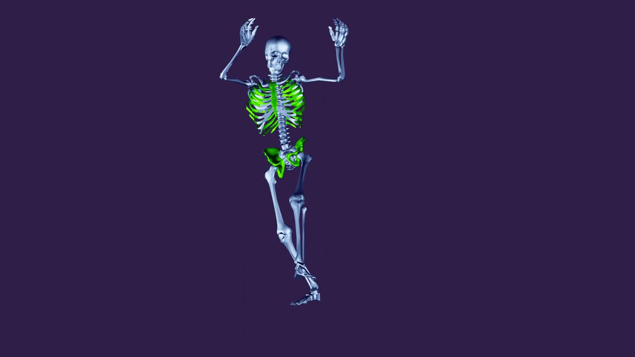 skeleton momenti di danza sciocchi