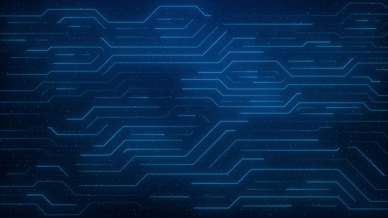 Digital lines flowing across futuristic tech background for cybersecurity systems virtual interfaces