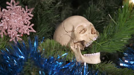 estado de ánimo festivo con el cráneo.