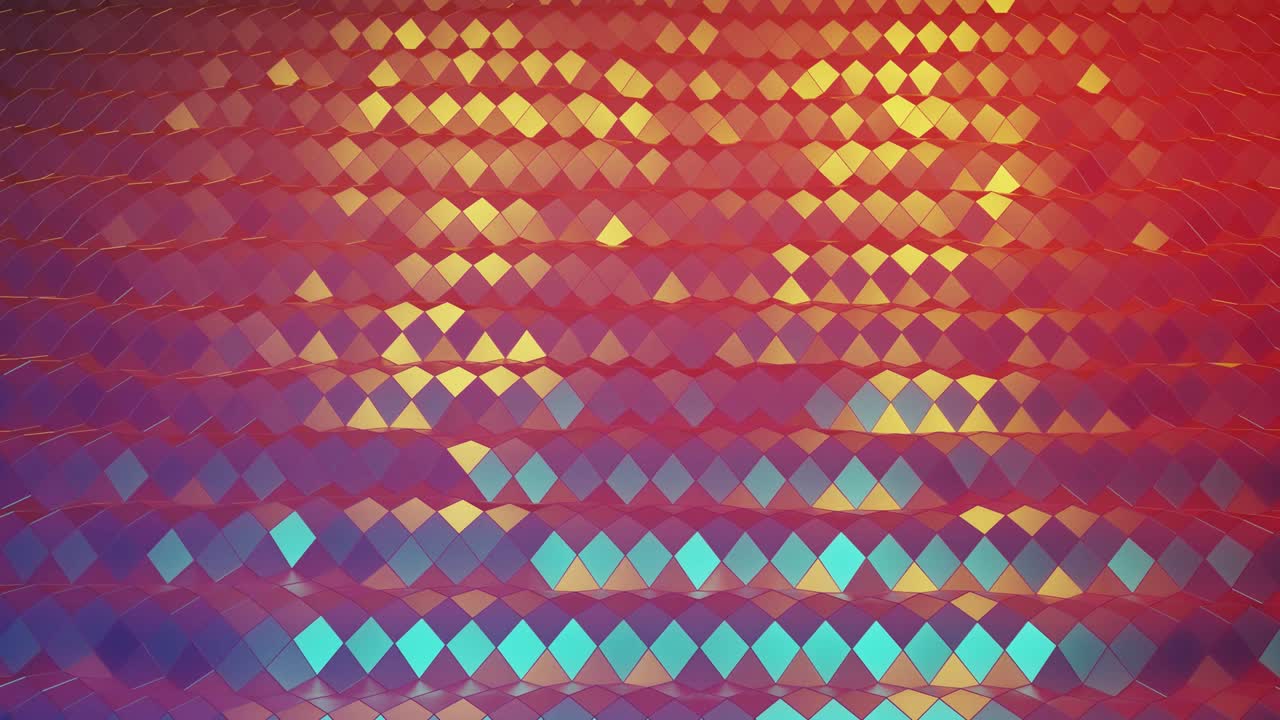 estilo creativo abstracto bajo fondo poli en 4k. ondas abstractas se mueven en superficie brillante en bucle. animación suave y sin costuras. simple geometría minimalista bg. color púrpura