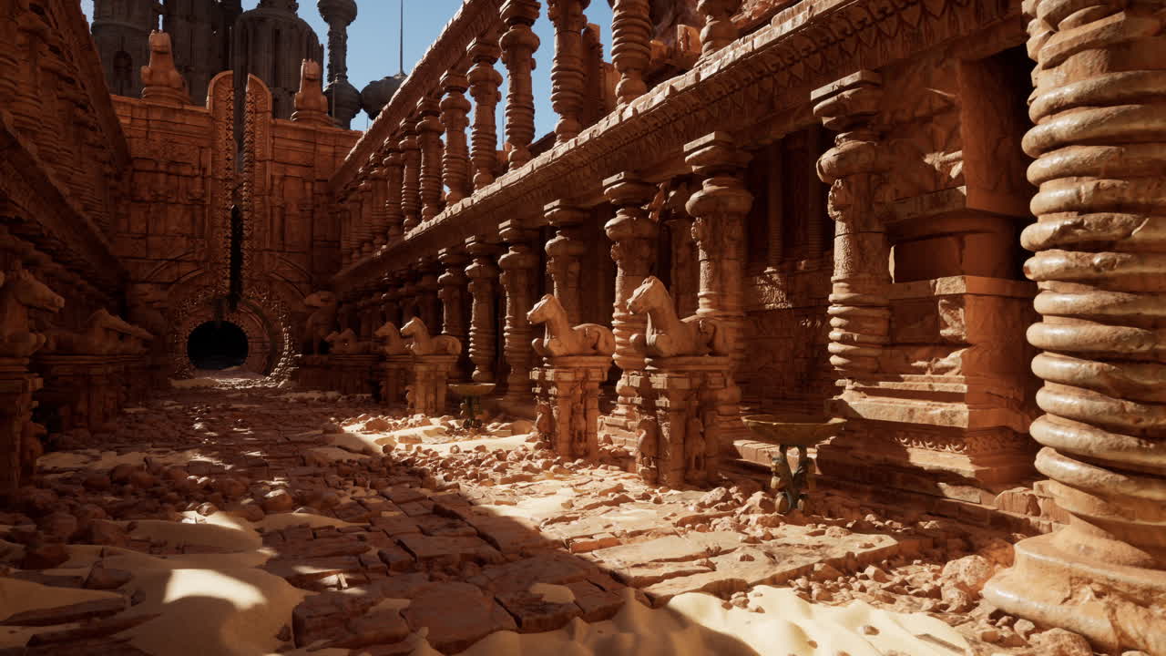 antiguas ruinas en el desierto