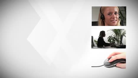 businesswoman working indoors