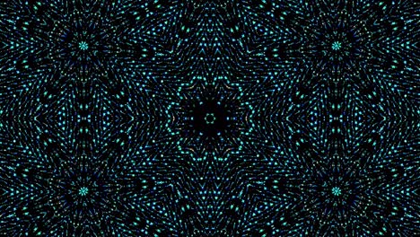 luz abstracta brillante que gobierna el color completo, caleidoscopio, fondo azul