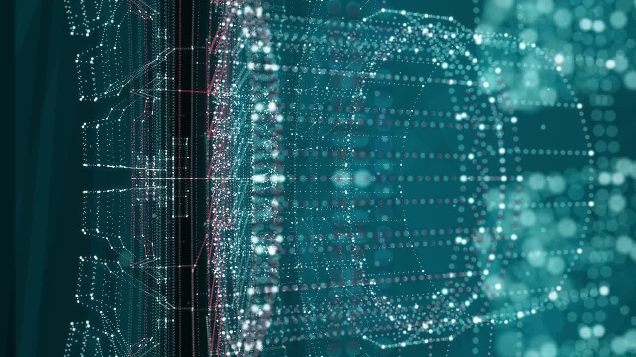 Abstract background. Technological and connection motion background