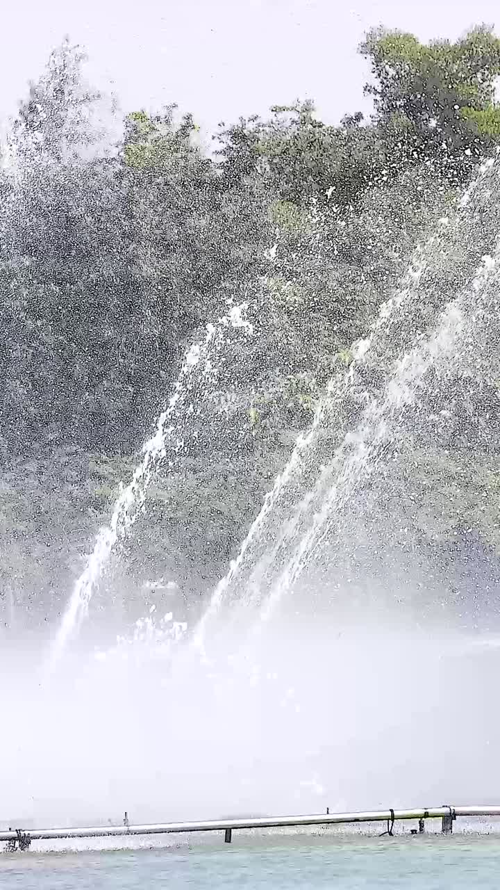 Water Fountain Spraying Water