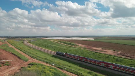 Train-at-The-Road-In-Sunny-Day