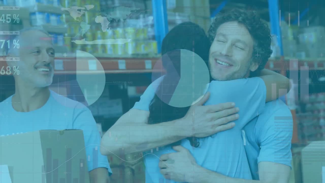 창고에서 일하는 자원봉사자들에 대한 금융 데이터 처리 활성화