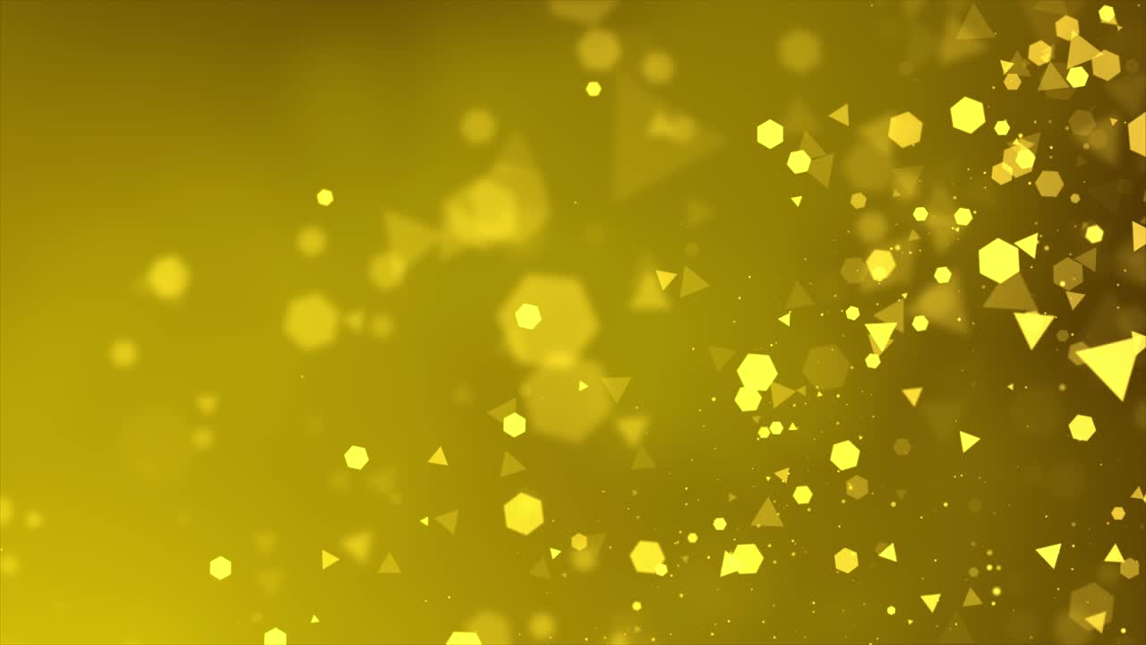 아름답게 반이는 떠다니는 콘페티가 반이는 보케 빛 입자 루프 배경으로 날아갑니다.