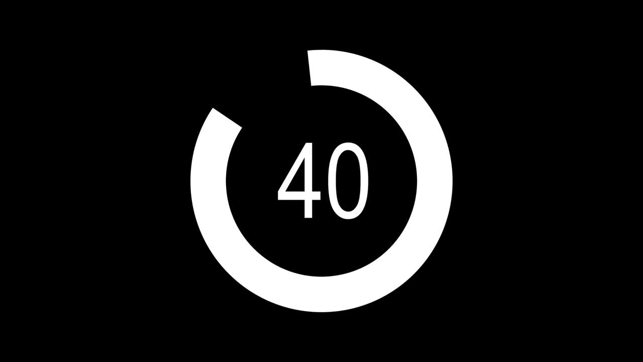 animación de gráficos de pastel. infografía de gráfico de rosquilla redonda de círculo en porcentaje. infografía colorida sobre un fondo blanco. animación con luma matte opcional.