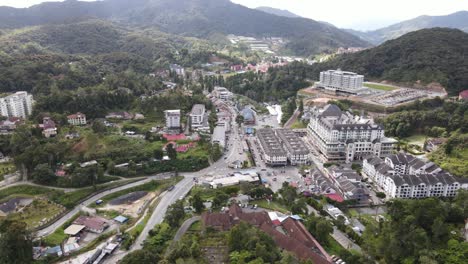 general landscape view of the brinchang district within the cameron highlands area of malaysia