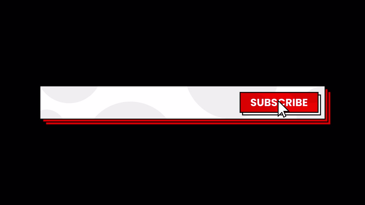 Animated Subscribe Button Clicked by Mouse Cursor