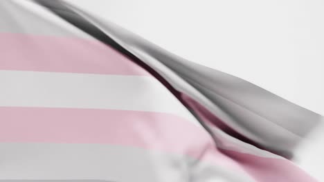 Demigirl-Pride-Flagge-Flattert-Vor-Weißem-Hintergrund