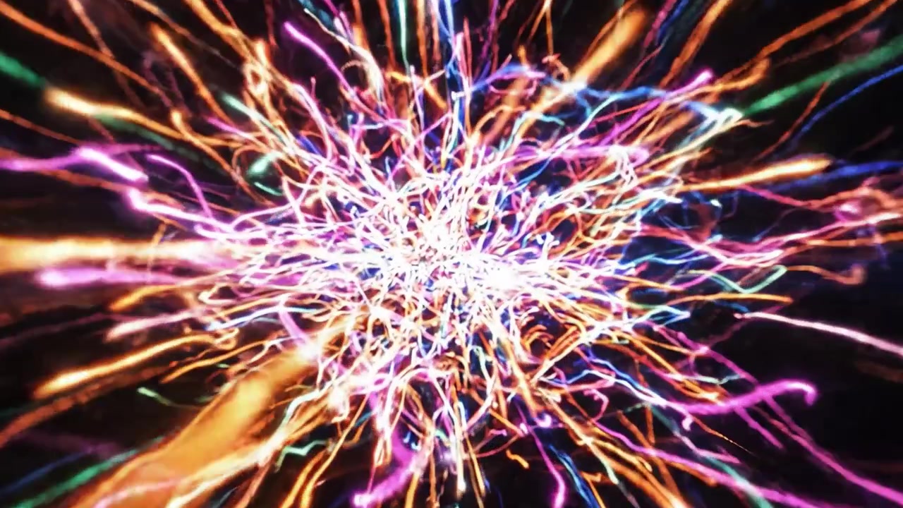 A Dynamic Journey Through Vibrant Light Trails and Cosmic Colors Embarking on an Awe-Inspiring Expedition in a Universe of Vivid Sparks and Radiant Energy