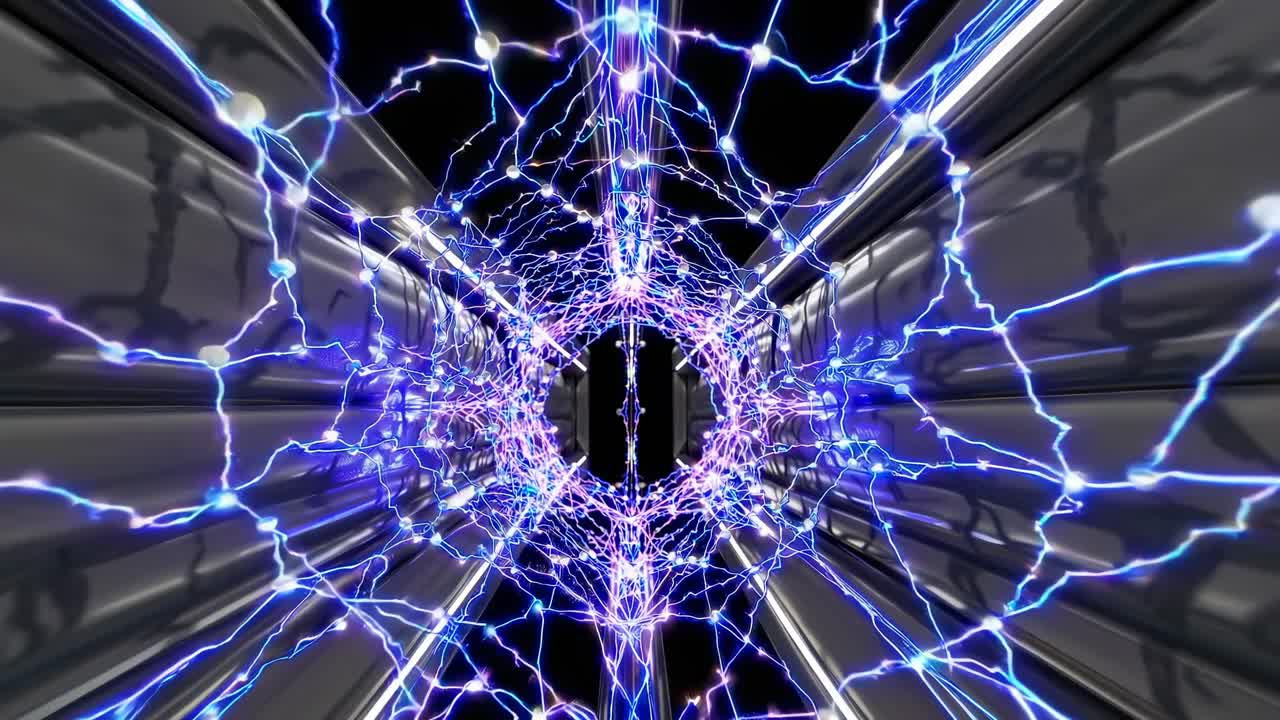 Abstract Lightning Tunnel