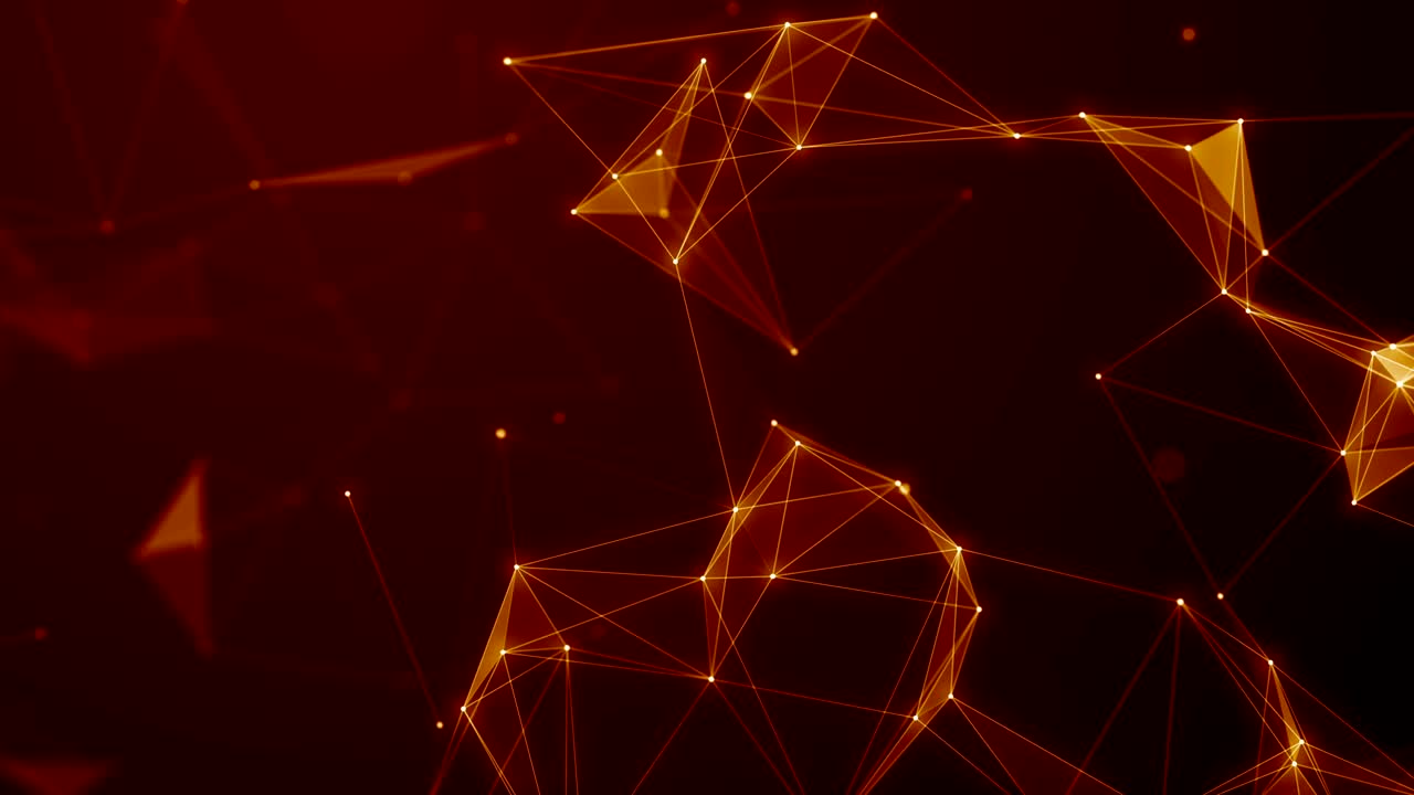 plexus abstracto de red títulos de tecnología ciencia de fondo bucle