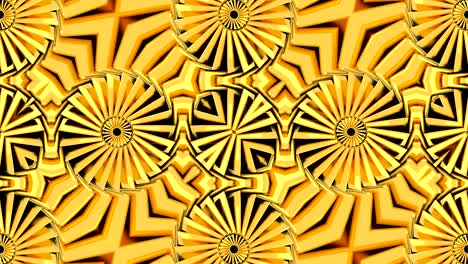 fondo abstracto con caleidoscopio dorado