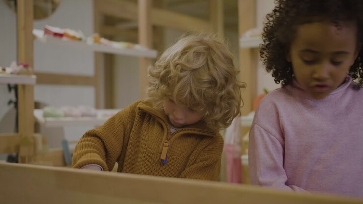 Bambini nella sala giochi