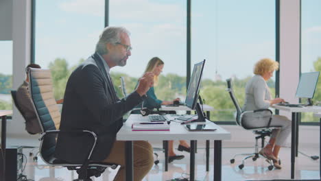 business meeting in modern office