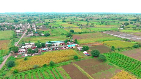 village-near-lature-mahrashtra-drone-shot-bird's-eye-view