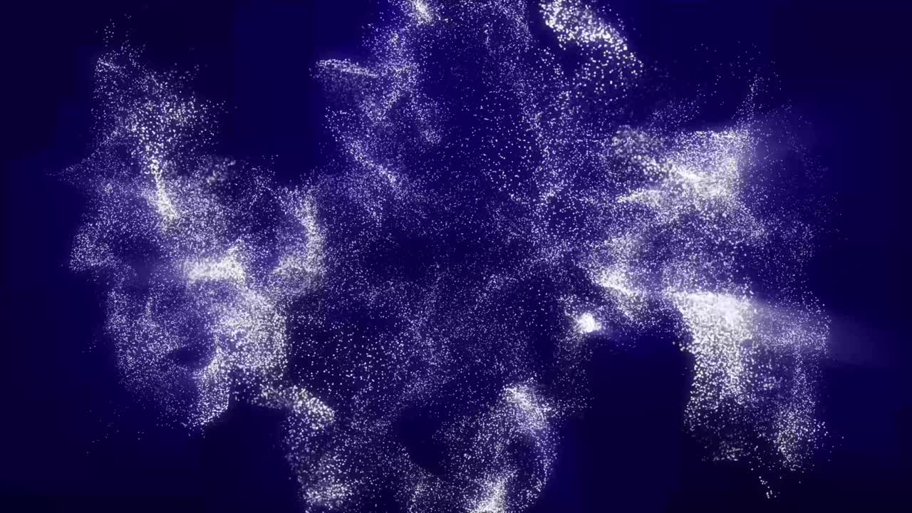 Abstract background shining blue colorful particles dust background 2.mp4