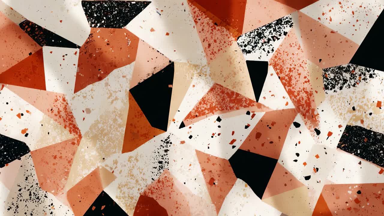 A Captivating Abstract Composition Featuring Angular Shapes and Organic Color Palettes Highlighting Earthy Tones and Textured Surfaces for Visual Inspiration