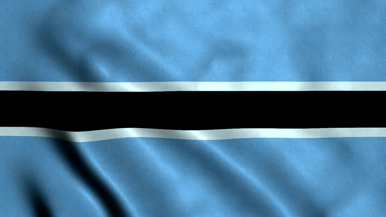 bandera de botswana con un bucle sin costuras de 4k