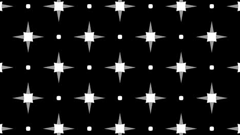 graphic pattern in black and white with stroboscopic and hypnotic effect, while increasing in size and then reducing it.