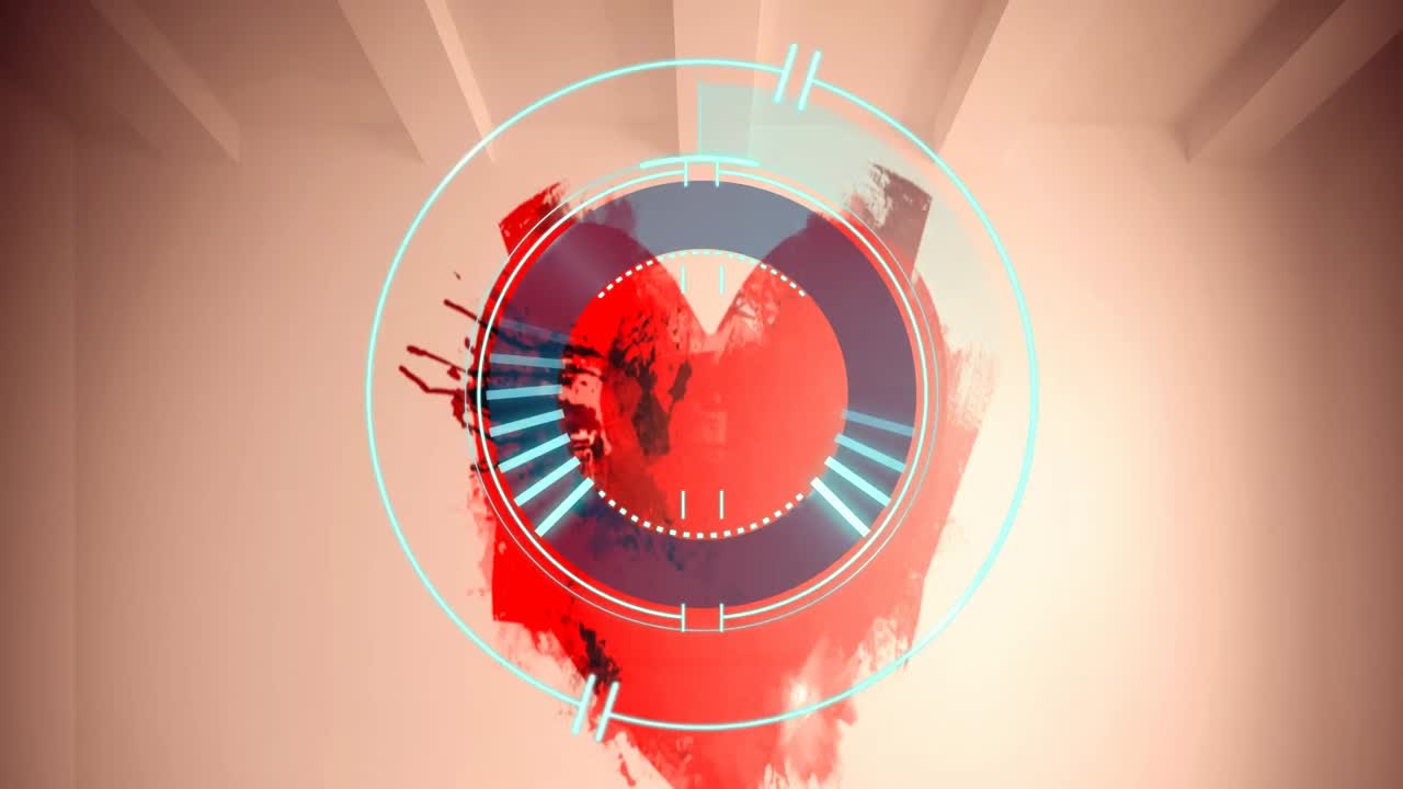 animación del reloj azul sobre el corazón