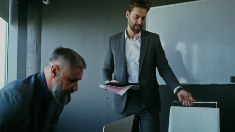 business meeting in conference room