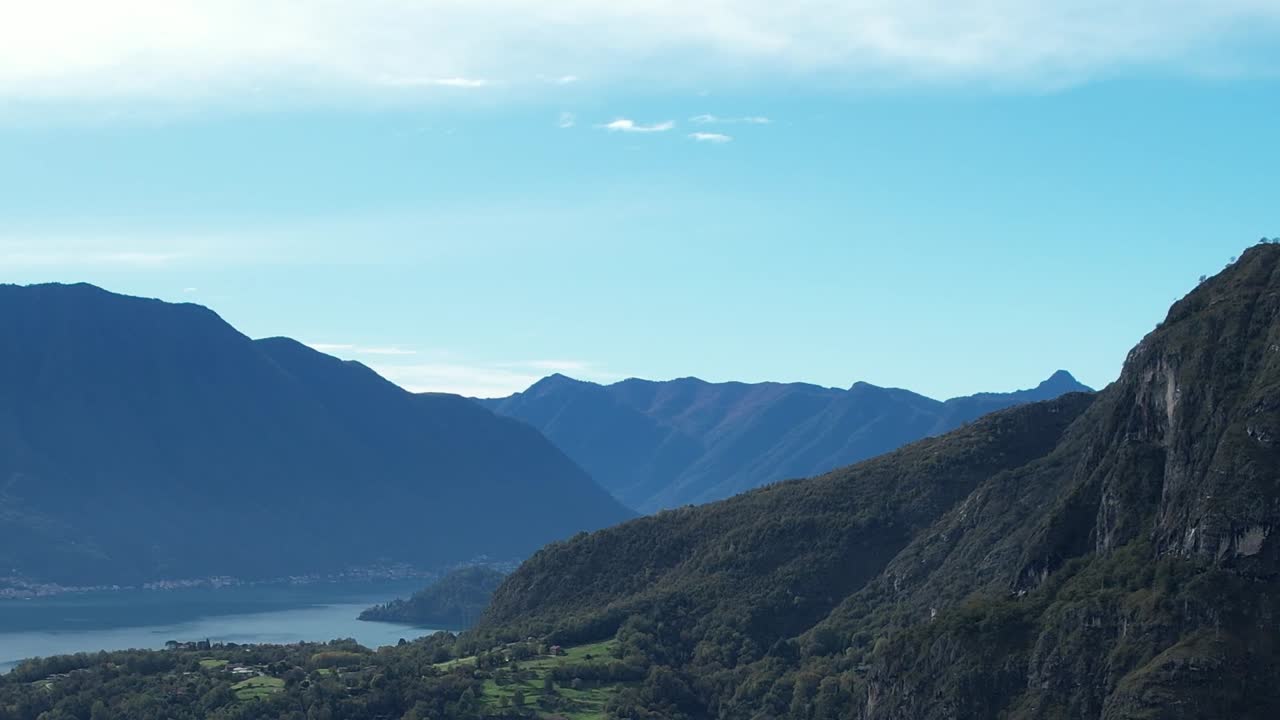 Stunning aerial view of the Italian Alps capturing natural beauty