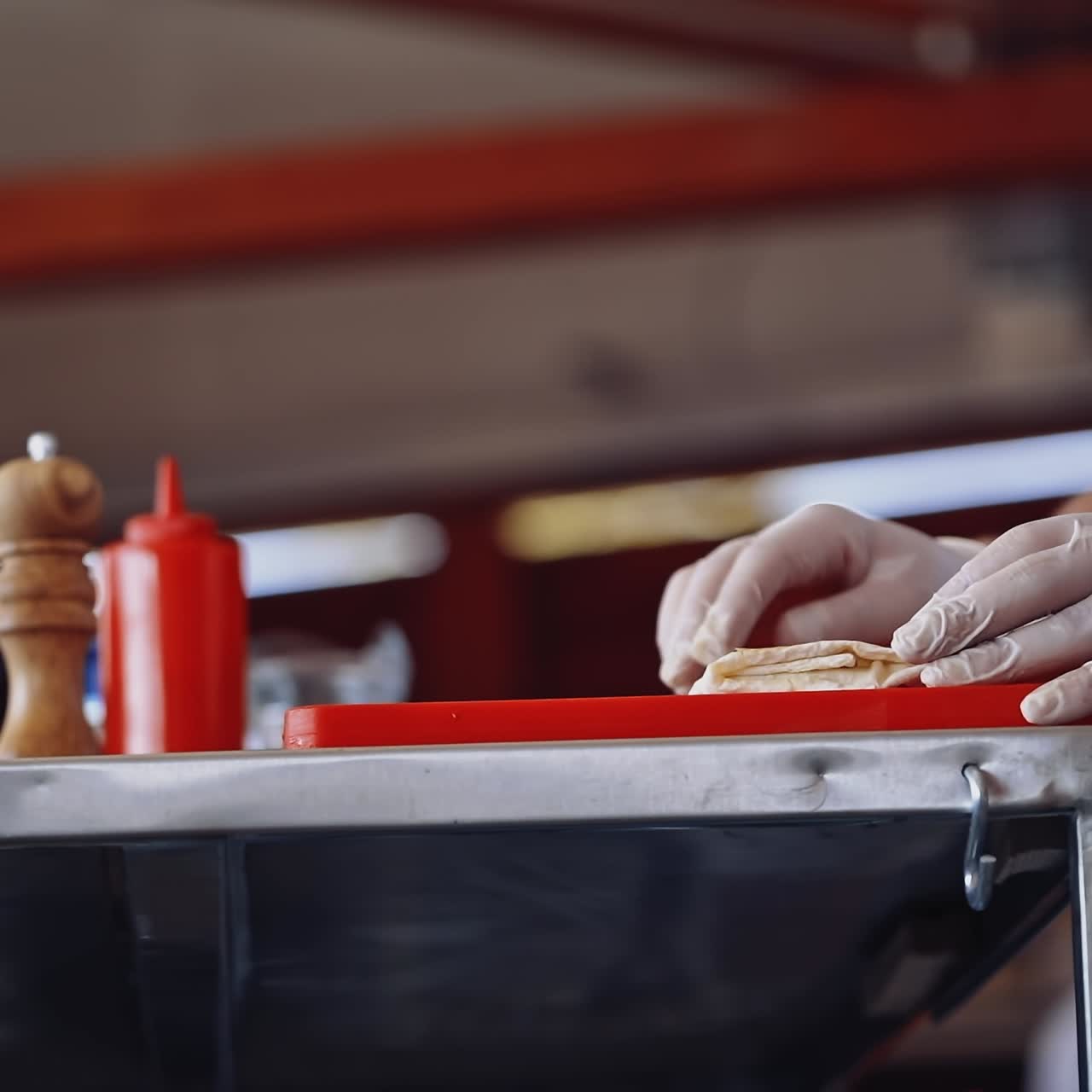 Chef cooking and preparing food