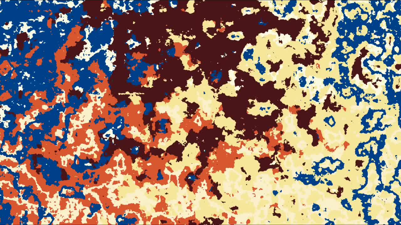 다양한 색으로 나타나는 액체 또는 얼룩의 그래픽 효과