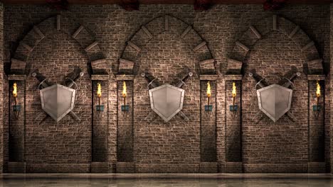 arcos medievales con espadas