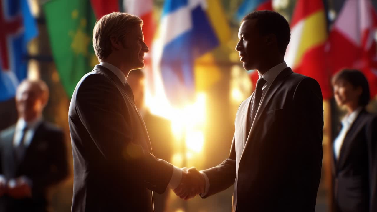 International Business Agreement Handshake