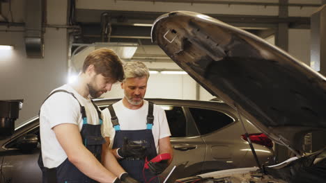 car repair and maintenance by mechanics