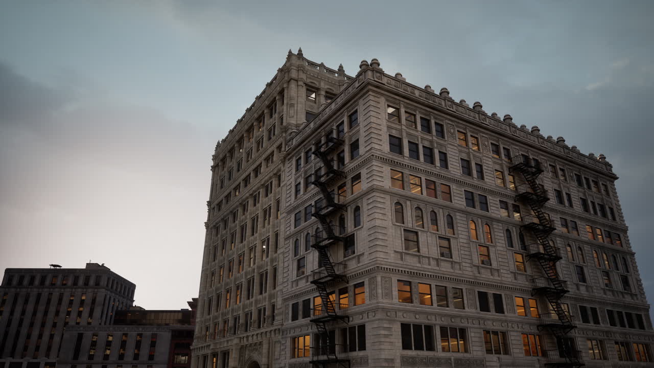 финансовый центр города вид бостона в дневное время