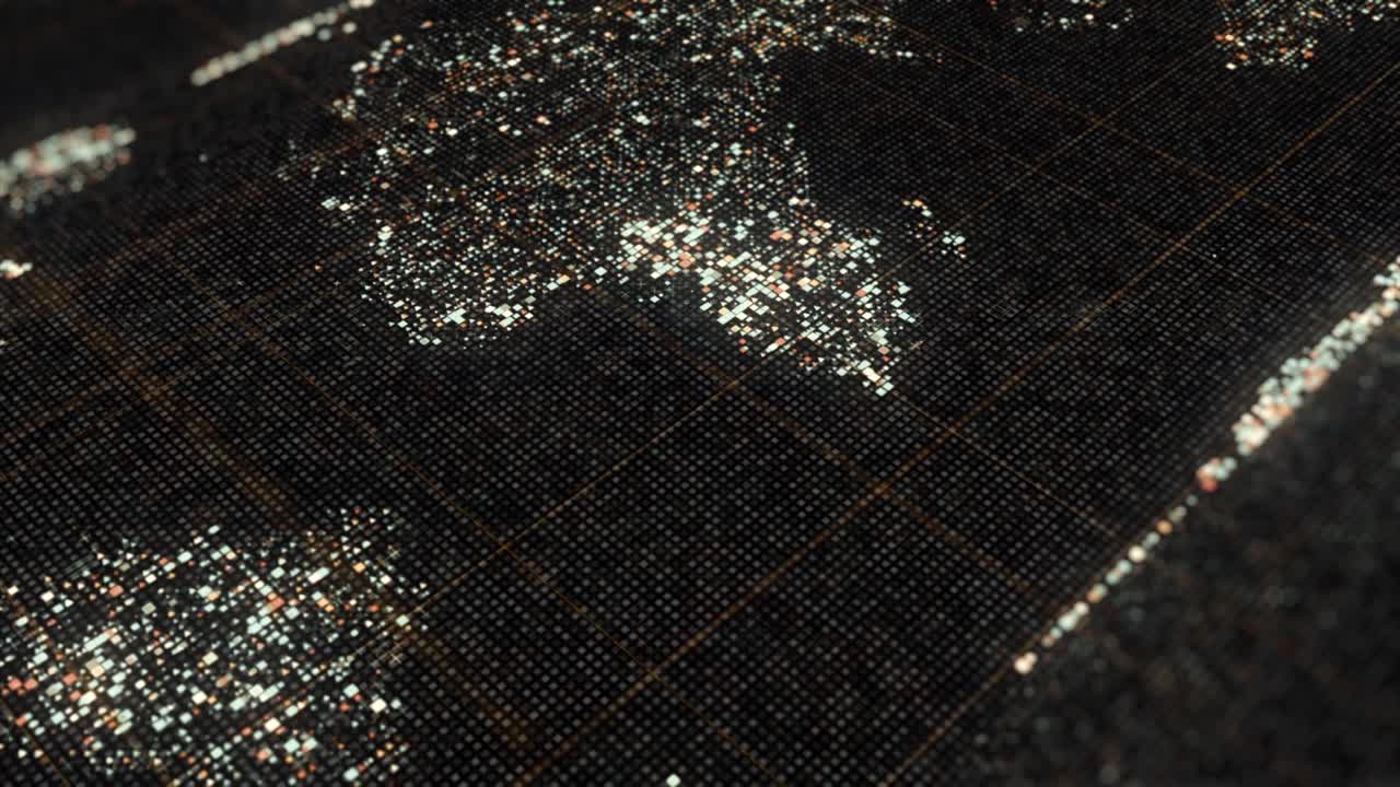 Digital World Map Visualization