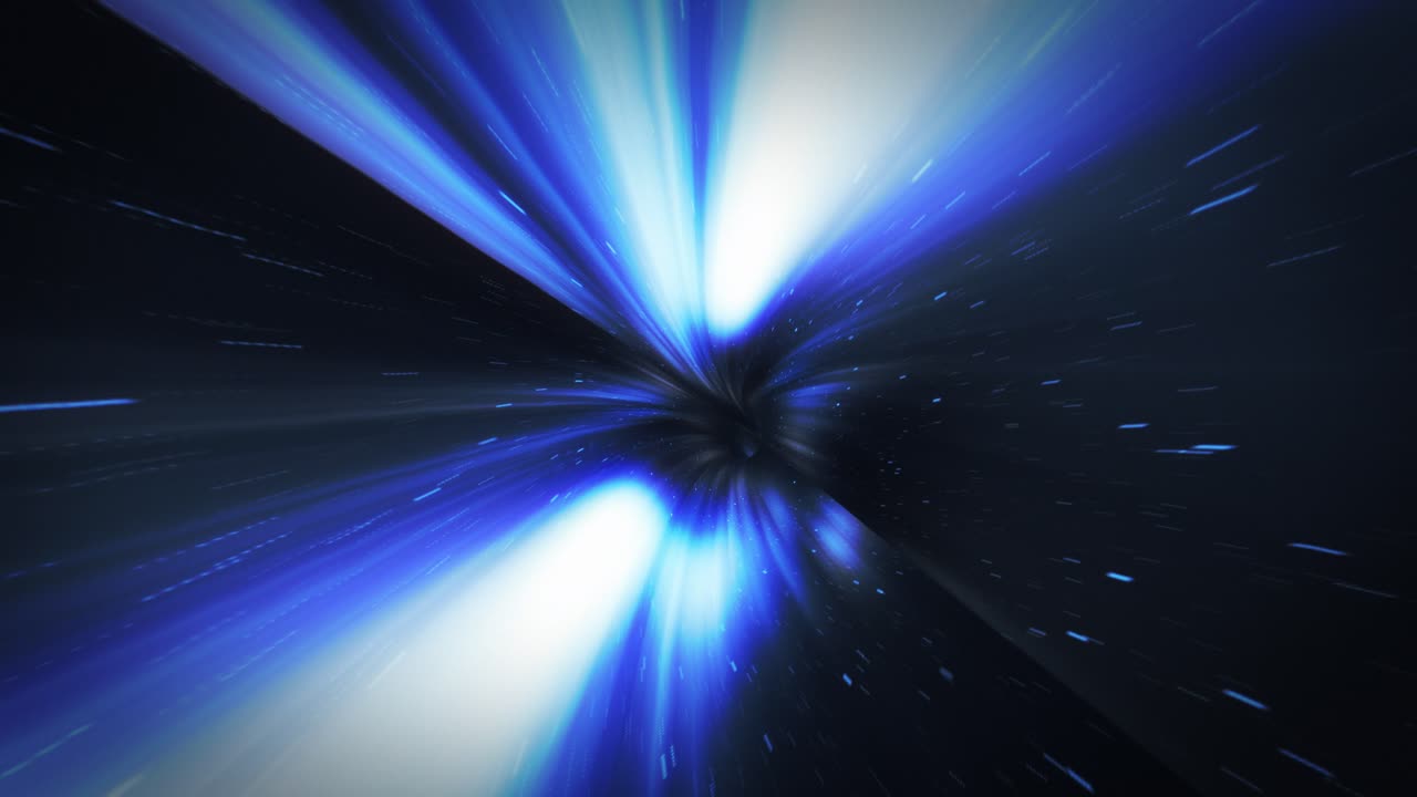 Travel Through A Wormhole Through Time And Space - Animation