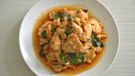 Stir-Fried-Chicken-with-Chili-Paste-or-Chilli-Paste---Asian-food-style