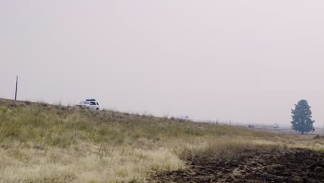 Waldbrandrauch-In-Zentral-Oregon-über-Der-Autobahn