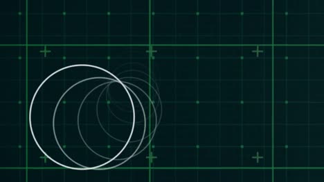 animación de círculos que se mueven sobre formas