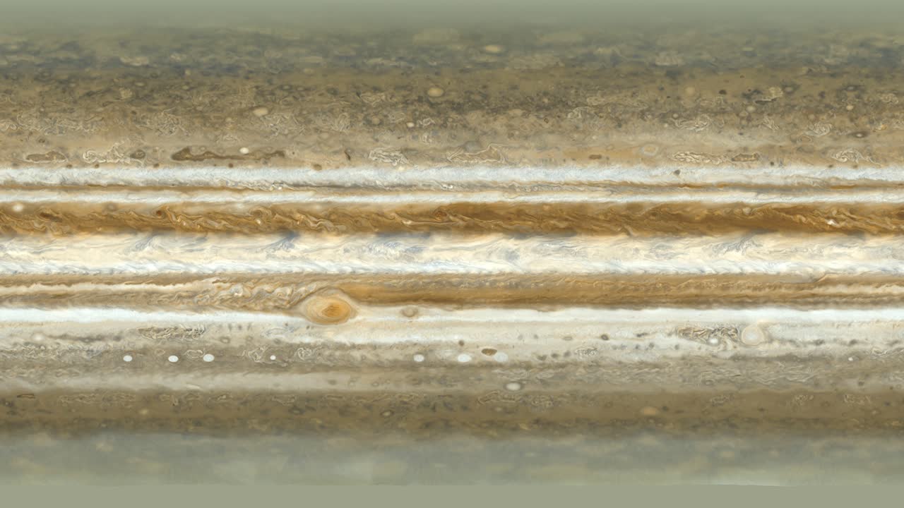 가스 거대 행성의 3d 모델링 및 텍스처링을위한 애니메이션 목성 텍스처