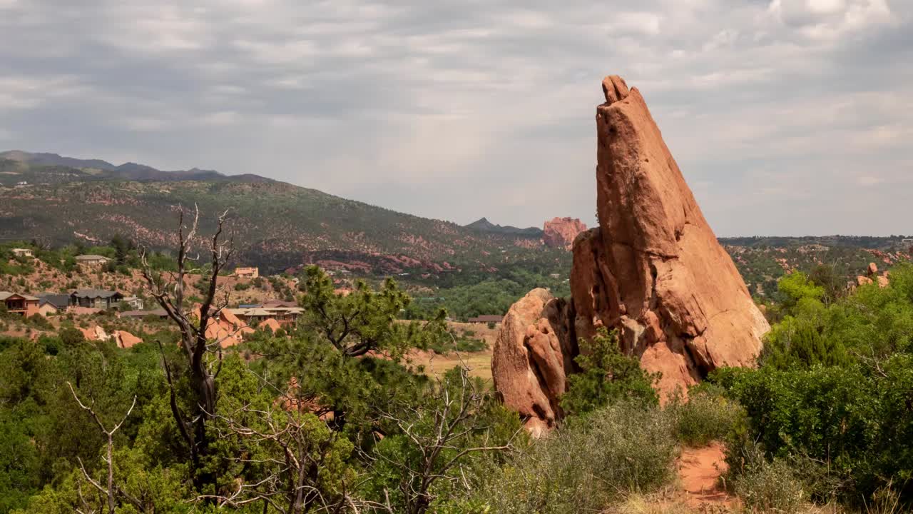 Time lapse of a big red rock in Colorado