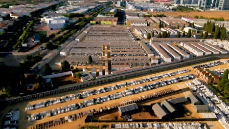 flying over seville's cemetery of san fernando