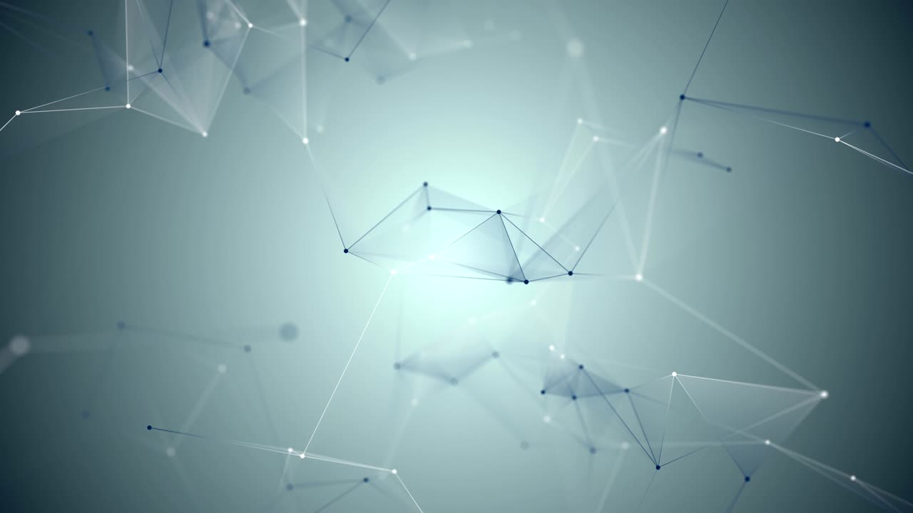 abstract blue geometrical background with lines and dots