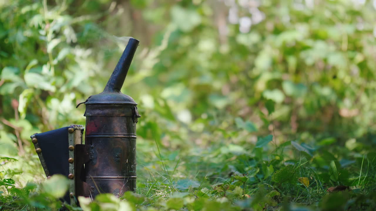 양봉장 연기 기계 4k 비디오의 장비